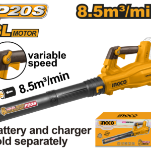 20V Brushless Cordless Blower Bare - 0-18500 RPM, 8.5m³/min, 144km/h