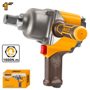 1" Air Impact Wrench - 1800Nm, Twin Hammer, Universal Connector