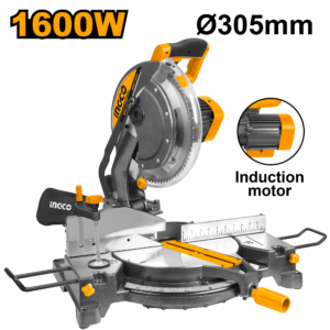 1600W Induction 12" Mitre Saw - 2800 RPM, 60x185mm, Quiet