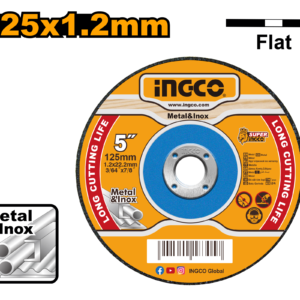125x1.2x22.2mm Metal & Stainless Steel Cutting Disc (5 inch)