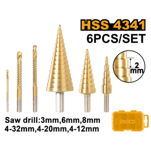 Step Drill Bit Set