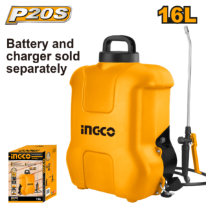 20V 16L Battery Backpack Sprayer - 5 Bar, 1.45L/min, >5m Reach