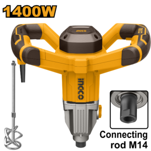 High-Performance 1400W Electric Mixer with Speed Control and LED Work Light