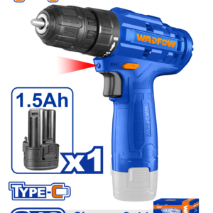 12V Cordless Drill - 750 RPM, 20Nm, 1.5Ah Battery, USB-C Charging