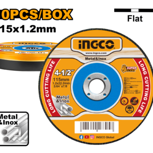 10-Pack 115mm (4-1/2") Thin Cut-Off Discs 1.2mm - INOX Stainless Steel, Metal Box