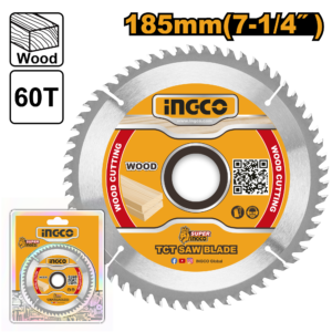 185mm 60T TCT Circular Saw Blade for Fine Wood Cuts