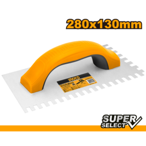 Carbon Steel Plastering Trowel with Serrated Teeth – P10C40