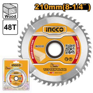210mm 48T TCT Miter Saw Blade for Wood (8-1/4 Inch)