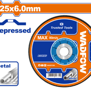 125mm (5") Metal Grinding Wheel 6.0mm Depressed Center - Weld Smoothing, Single Disc