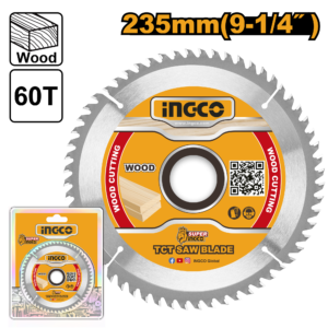 235mm 60T TCT Circular Saw Blade for Wood (9-1/4 Inch)