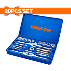 20-Piece Metric Tap & Die Threading Set - M3-M12 + 1/8-27, Zn Alloy Wrenches, Metal Case