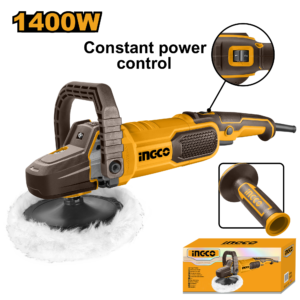 Constant Power 1400W Electric Polisher with Multiple Handles and Accessories