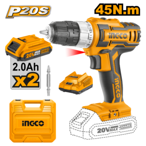 20V Brushless Cordless Drill Driver C5 - 45Nm, Dual 2.0Ah Batteries, LED Indicator