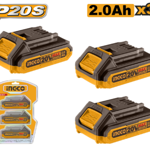 3-Pack 20V 2.0Ah Lithium-Ion Battery Bundle P5C10 - LED Indicator, P20S Compatible