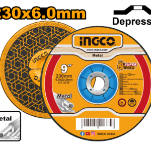 230mm (9") Extra-Thick Metal Grinding Wheel 6.0mm - Industrial Deburring, Label