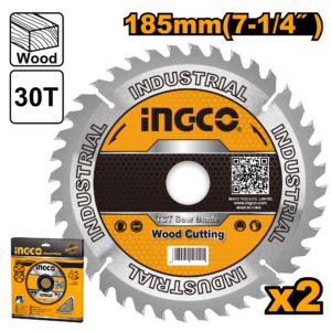 185mm (7-1/4") TCT Wood Blades 30T 2-Piece Set P25 - 20mm Arbor, Circular Saw