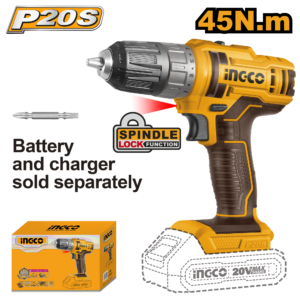 20V Brushless Cordless Drill Driver Bare Tool P1C5 - 45Nm, 1500 RPM, Keyless Chuck