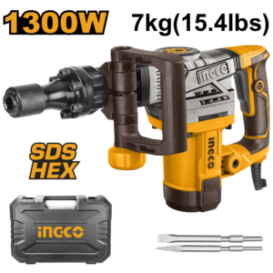 1300W Demolition Breaker with Enhanced Impact and Accessories