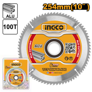 254mm (10") TCT Aluminum Saw Blade 100T - 30mm + 16/25.4 Rings, BM2S180017 Mitre