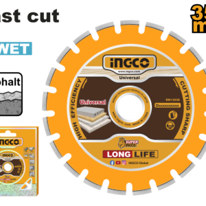 355mm (14") Diamond Blade for Asphalt/Concrete - 12mm Segment, 25.4mm Bore