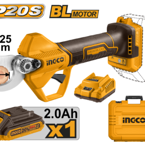 20V Brushless Cordless Straight Sheet Metal Shear Kit - 25mm, 2.0Ah Battery + Accessories