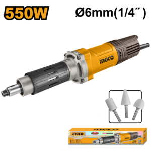 550W Electric Die Grinder - 29,000 RPM, 6mm Collet, 3 Mounted Points