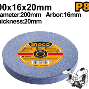 Bench Grinding Wheel P80 Grit 200x16x20mm