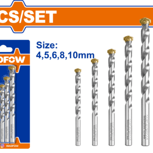 5-Piece Masonry Drill Bits Set