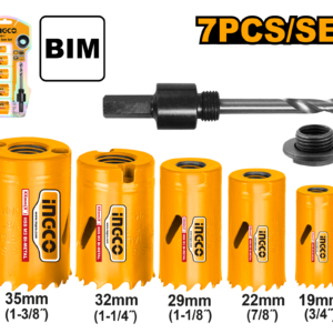 7-Piece Bi-Metal Hole Saw Set