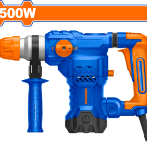 1500W Heavy Rotary Hammer - 5.5J, 32mm Concrete, Anti-Vibe, 5 Bits