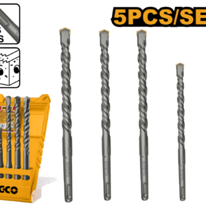 5-Piece SDS Plus Hammer Drill Bits Set