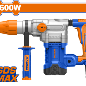 1600W SDS-Max Rotary Hammer - 10J, 40mm Concrete/100mm Core, 4 Bits