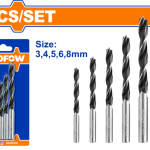 5-Piece Wood Drill Bits Set (Blister Card)