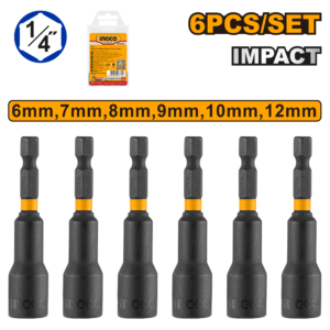 6-Piece Impact Magnetic Nut Set