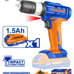 20V Cordless Impact Drill Driver - 35Nm, 22,500 IPM, 1.5Ah Battery + Charger