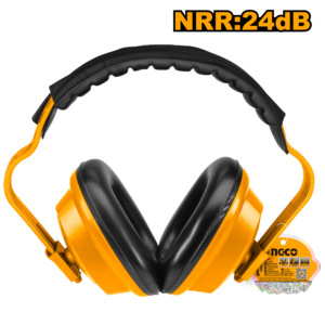 Professional Safety Earmuffs P15C60 - NRR 24dB, ABS Shell, Foam Pads