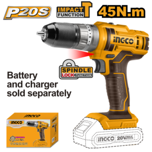 20V Brushless Cordless Impact Drill Bare Tool P1C5 - 13mm Metal Chuck, 45Nm, Masonry Bits