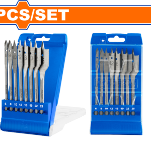 8-Piece Flat Wood Drill Bits Set