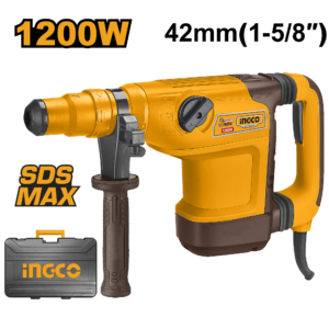 Premium 1200W SDS MAX Rotary Hammer with Variable Speed Control & LED Indicators