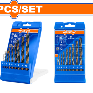 9-Piece HSS Twist Drill Bits Set