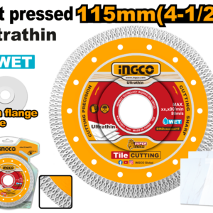 Ultrathin Diamond Disc Mesh Rim 115mm x 22.2mm, 10mm Blade Height