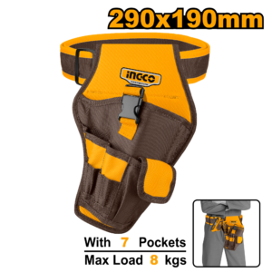 Professional Drill Holster with Belt Loop and 8-Pocket Design
