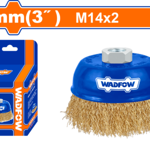 75mm Fine Wire Cup Brush with M14x2 Thread for Angle Grinders