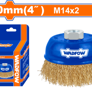 100mm Fine Wire Cup Brush with M14x2 Thread for Large Surface Cleaning