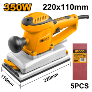 Heavy-Duty 350W Electric Finishing Sander with Large Base – C6 Series