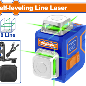 360° Green Cross Line Laser - 30m, ±3mm/10m, Rechargeable Li-Ion