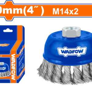 100mm Heavy-Duty Wire Cup Brush with M14x2 Thread for Large-Area Stripping