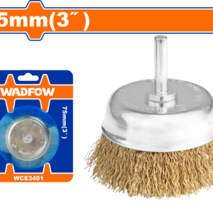 75mm Fine Wire Cup Brush with 1/4" Hex Shank for Drills and Drivers