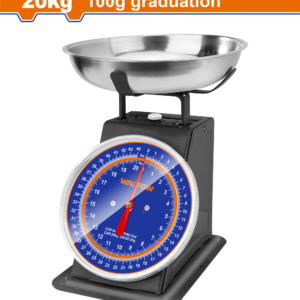 20kg Hanging Spring Scale - 100g Div, 255mm Stainless Bowl