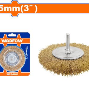 75mm Fine Wire Wheel with 1/4" Hex Shank for Drills